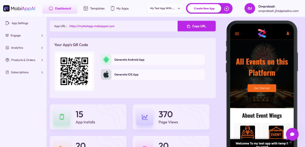 MobiApp AI Review: AI Powred Mobile App Builder